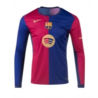 Barcelona Replica Home Shirt 2024-25 Long Sleeve